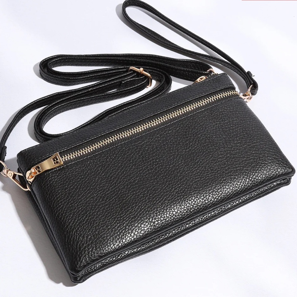 Cross body Bag Shoulder Purse Clutch Wristlet Top zipper handbag